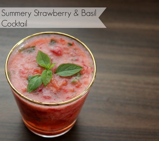 strawberry basil cocktail