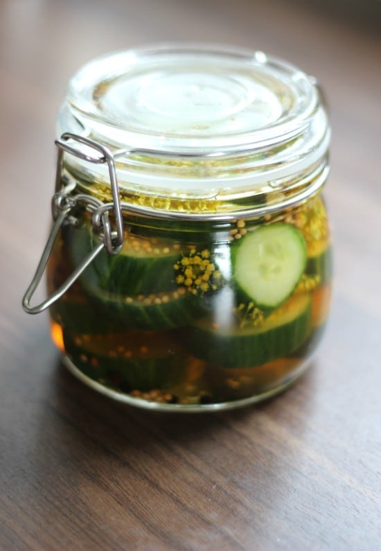 Easy Pickled Cucumber Recipe with Fennel Flowers