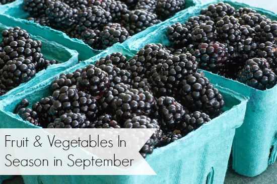 fruit vegetables in season in september