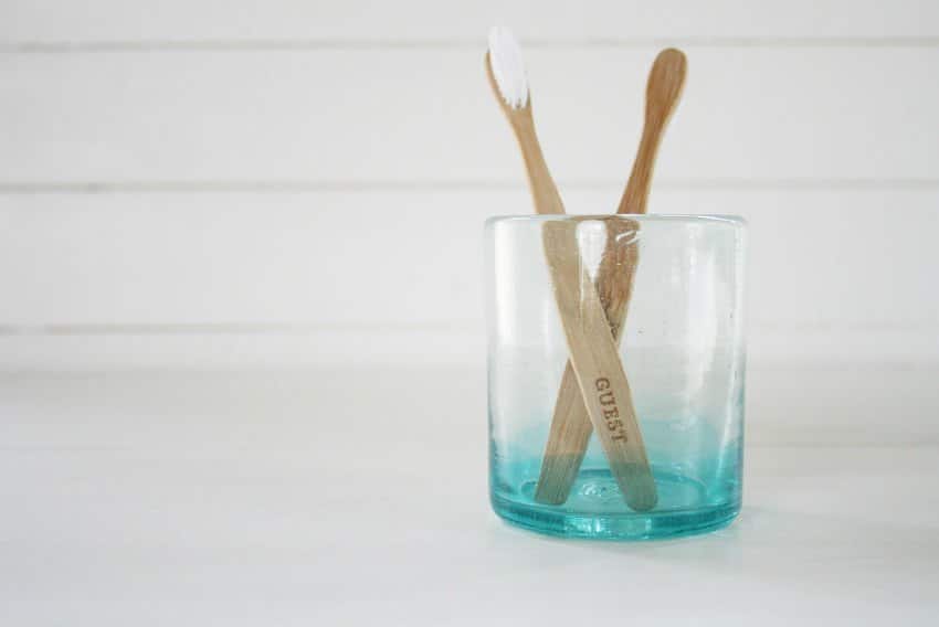 recycled glass bathroom accessories