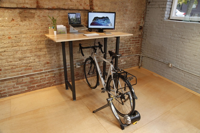 bicycle desk