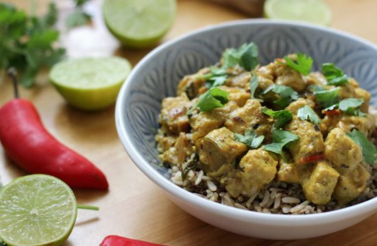 lime and coconut vegan curry