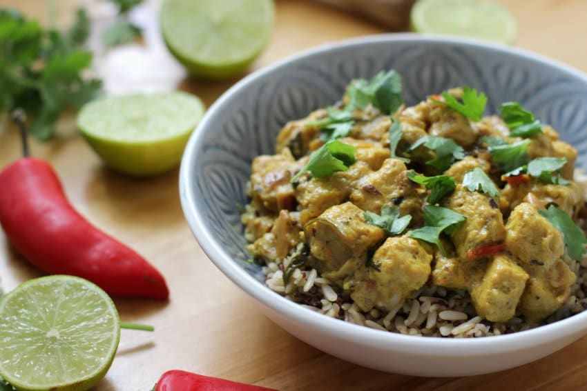 lime and coconut vegan curry