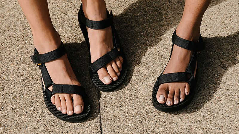 Teva walking sandals in black