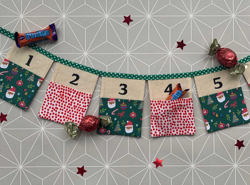 reusable bunting advent calendar