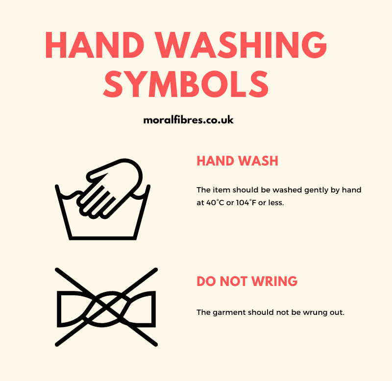 uk handwashing symbols on clothing care labels