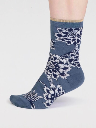 Thought Clothing ethical socks in blue