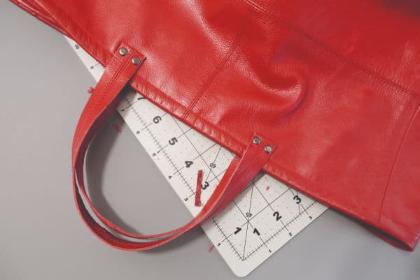 Red Tote bag with handles